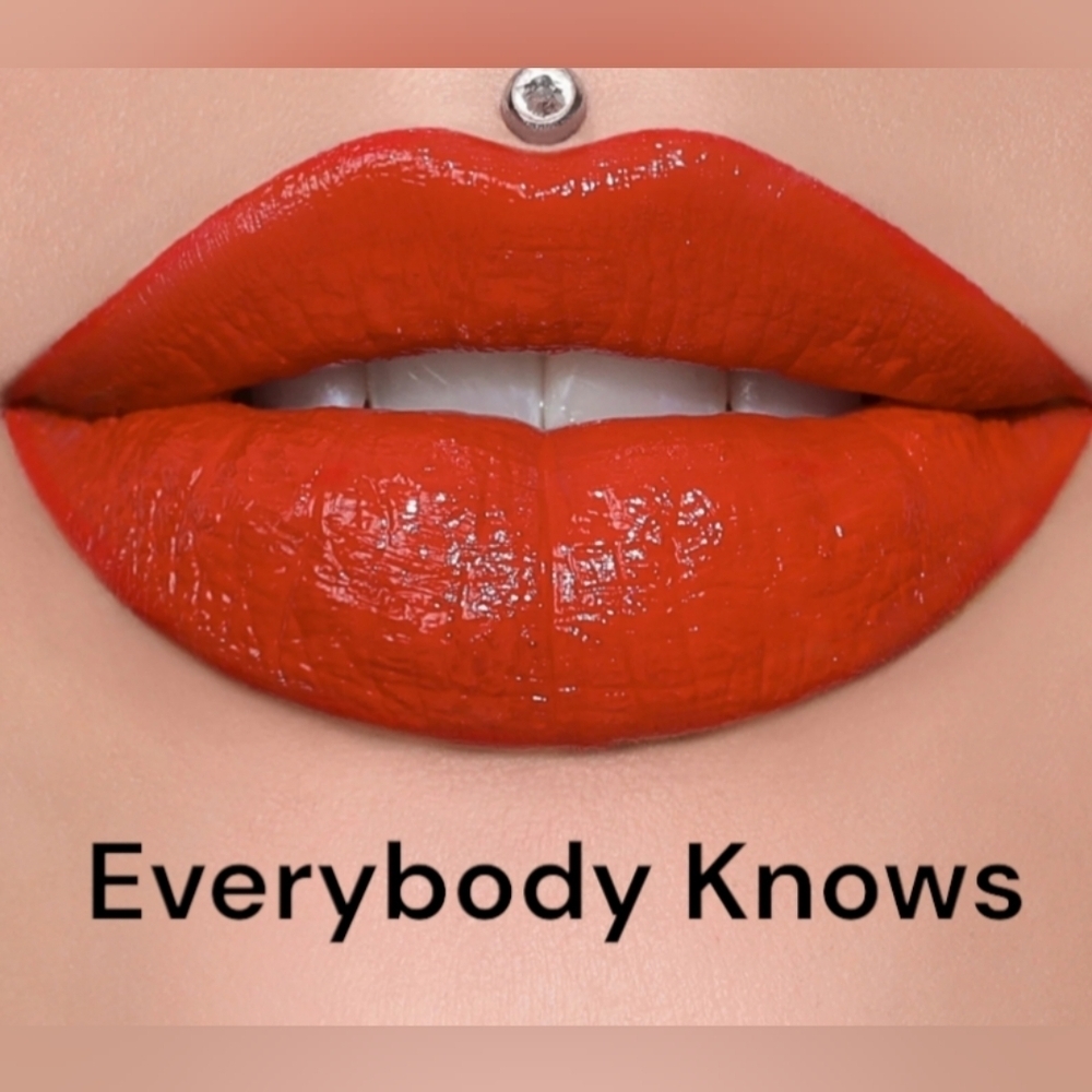 Jeffree Star - Supreme Gloss - Everybody Knows (Bright Red-Orange)  NIB